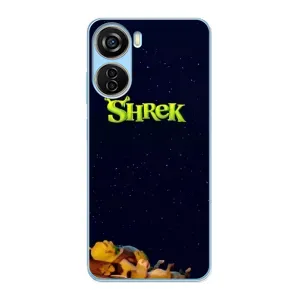 Чехол с мультфильмом Шрек на ZTE V40 Design (Отдыхающий Шрек)