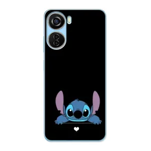 Чехол с принтом Стич на ZTE V40 Design (Стич на черном)