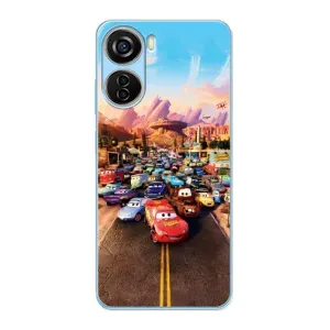 Силиконовый чехол Маквин для ZTE V40 Design (Тачки на трассе)