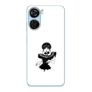 Чехлы Венсдей на ZTE V40 Design Уэнсдей (AlphaPrint) (танец Уэнздей)