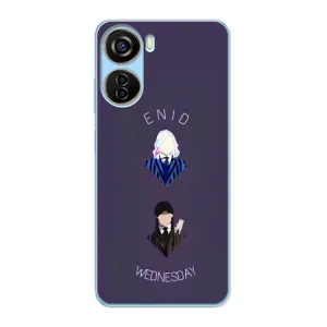 Чехлы Венсдей на ZTE V40 Design Уэнсдей (AlphaPrint) (Уэнздей и подруга)