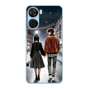 Чехол с дизайном Венздей 2 на ZTE V40 Design (Уэнздей и Тайлер)