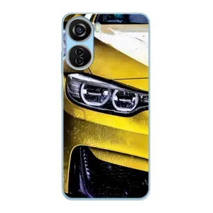 Чохли з Машинами на ZTE V40 Design (VPrint) (Жовта машина)