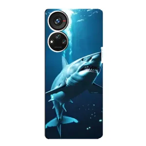 Чехол с принтом «Акула под водой» для ZTE Blade V40s