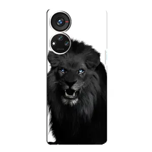 Чохли з картинкою животних ZTE Blade V40s (Чорний ЛЕВ)