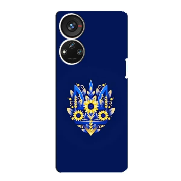 Чохол з принтом «Квітковий Герб» для ZTE Blade V40s