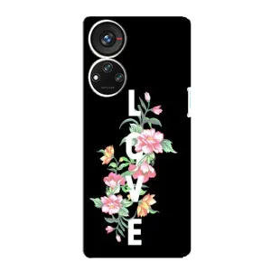 Чехлы для любимой на ZTE Blade V40s (VPrint) (Квіти LOVE)