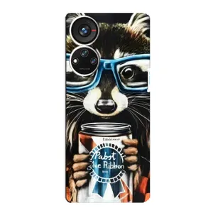 Чохол з принтом для ZTE Blade V40s - (Прикольні) (AlphaPrint) (Єнот з банкою)