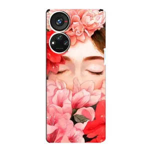 Чехлы (ART) Цветы на ZTE Blade V40s (VPrint) (Очі в квітах)