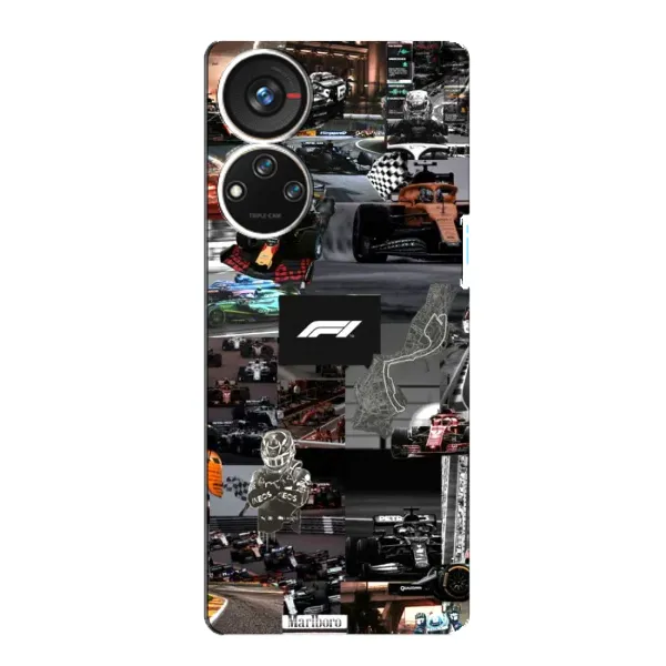 Чохол з принтом «Гоночний колаж Ф1» для ZTE Blade V40s Чохол з принтом «Гоночний колаж Ф1» для ZTE Blade V40s