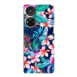 Чехол с принтом «Красочные цветы» для ZTE Blade V40s