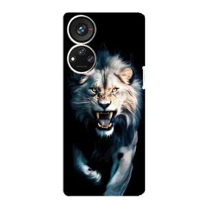 Чехол с принтом «Лев в темноте» для ZTE Blade V40s