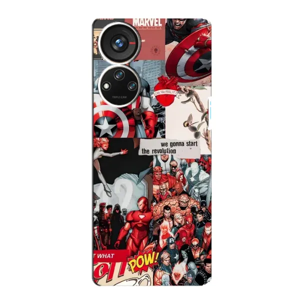 Чохол з принтом «Марвел Комикс» для ZTE Blade V40s Чохол з принтом «Марвел Комикс» для ZTE Blade V40s