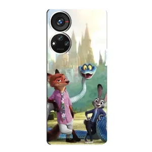 Чохол Зоотрополіс на ZTE Blade V40s (Герої мультфільму Зоотрополіс)