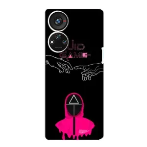 Чохол Гра в кальмара для ZTE Blade V40s (Мінімалізм Гра кальмара)