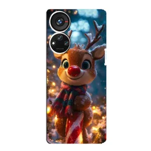 Чехол с принтом «Олень с шарфом» для ZTE Blade V40s