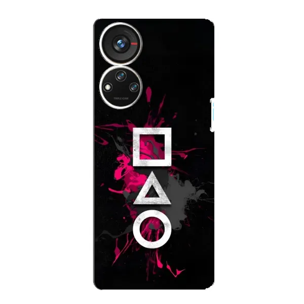 Чохол з принтом «Символи Гра кальмара» для ZTE Blade V40s