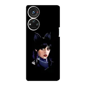 Чохли Венсдей на ZTE Blade V40s Уенсдей (AlphaPrint) (серйозна Венздей)