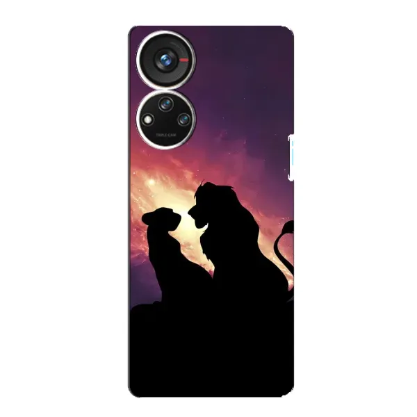 Чохол з принтом «Силует Сімба і Налу» для ZTE Blade V40s