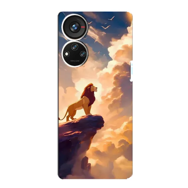 Чохол з принтом «Сімба на скелі» для ZTE Blade V40s