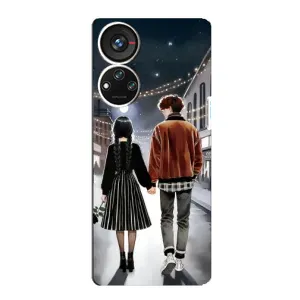 Чохол з дизайном Венздей 2 на ZTE Blade V40s (Венздей та Тайлер)