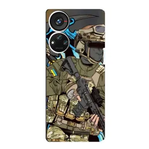 Чехлы с картинкой ЗСУ для ZTE Blade V40s (AlphaPrint) (Воїн ЗСУ)