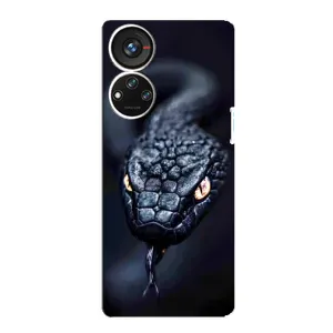 Чехол с принтом «Черная змея» для ZTE Blade V40s