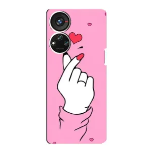 Чохол з принтом для ZTE Blade V40s (AlphaPrint - Знак сердечка)