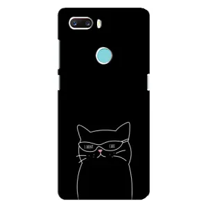 Чохол з малюнком кіт на ZTE Z18 Mini (Байдужий кіт)