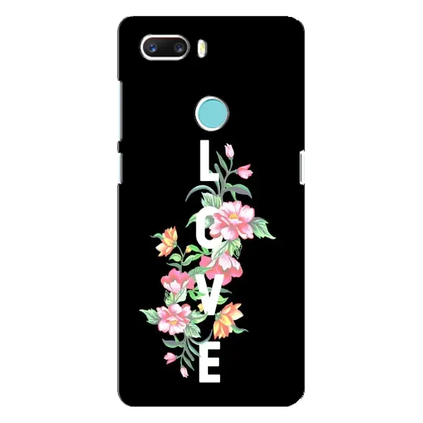 Чехол с принтом «Цветы LOVE» для ZTE Z18 Mini