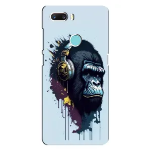 Чохол з Мавпами ZTE Z18 Mini - (AlphaPrint) (Горила в навушниках)