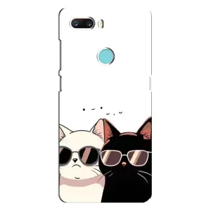 Чохол з малюнком кіт на ZTE Z18 Mini (Коти в окулярах)