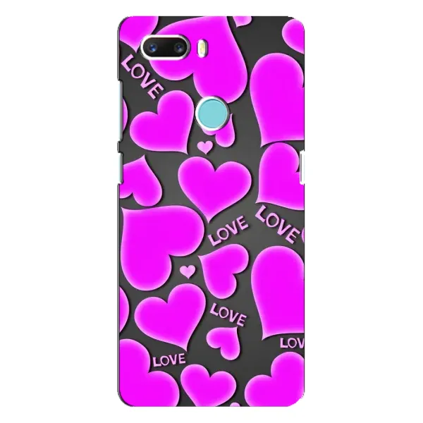 Чехол с принтом «Pink hearts» для ZTE Z18 Mini